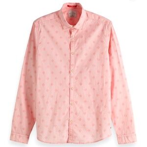 Scotch & Soda Slim Fit  Pink Button Down Shirt